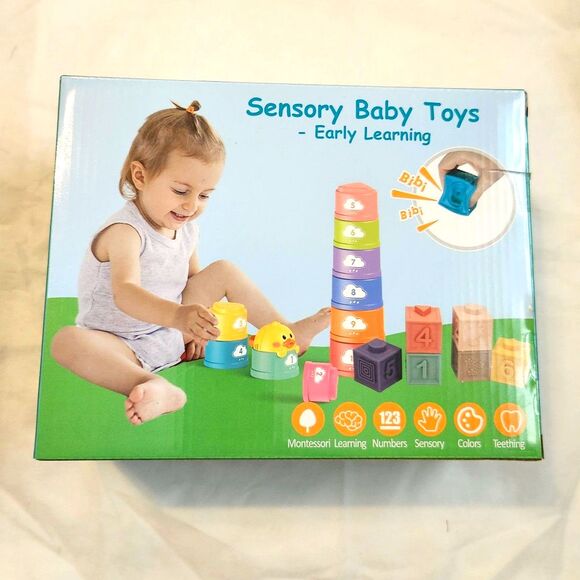 Sensory Baby Toys Montessori | Learning, Teething, Musical Set for Toddlers - Picture 3 of 4